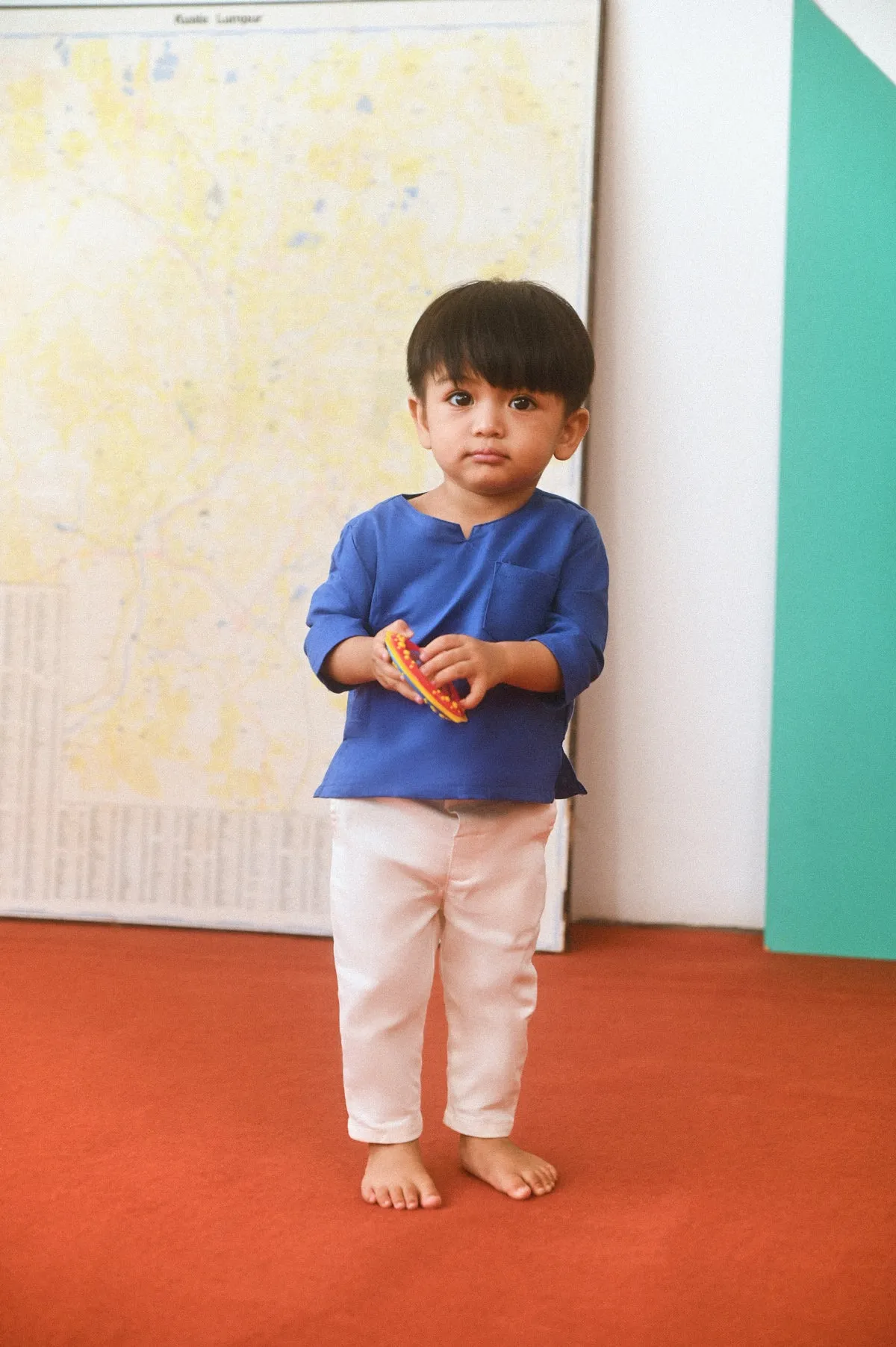 The Champions Babies Savvy Kurta - Royal Blue