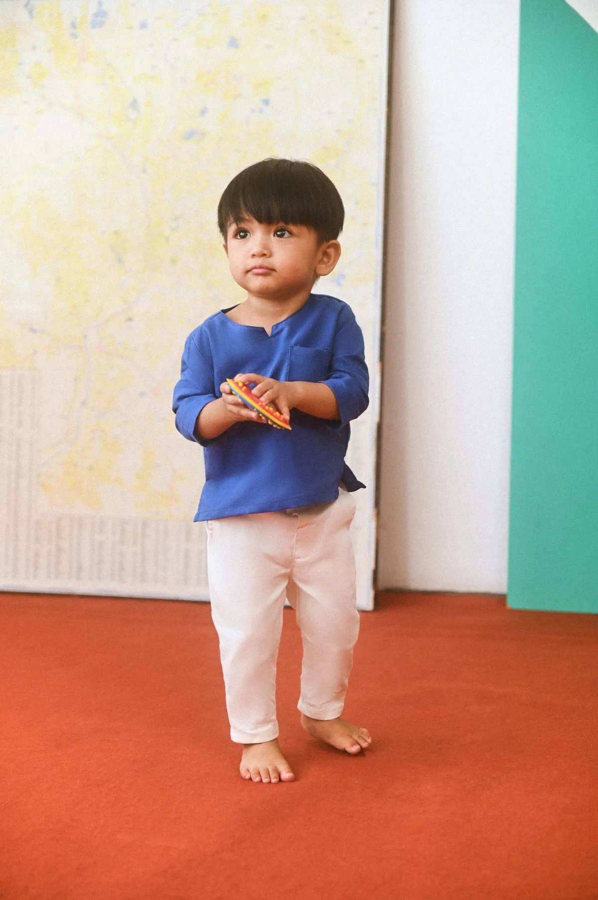 The Champions Babies Savvy Kurta - Royal Blue