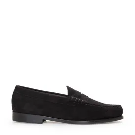 Weejun Larson Moc Penny - Black Suede