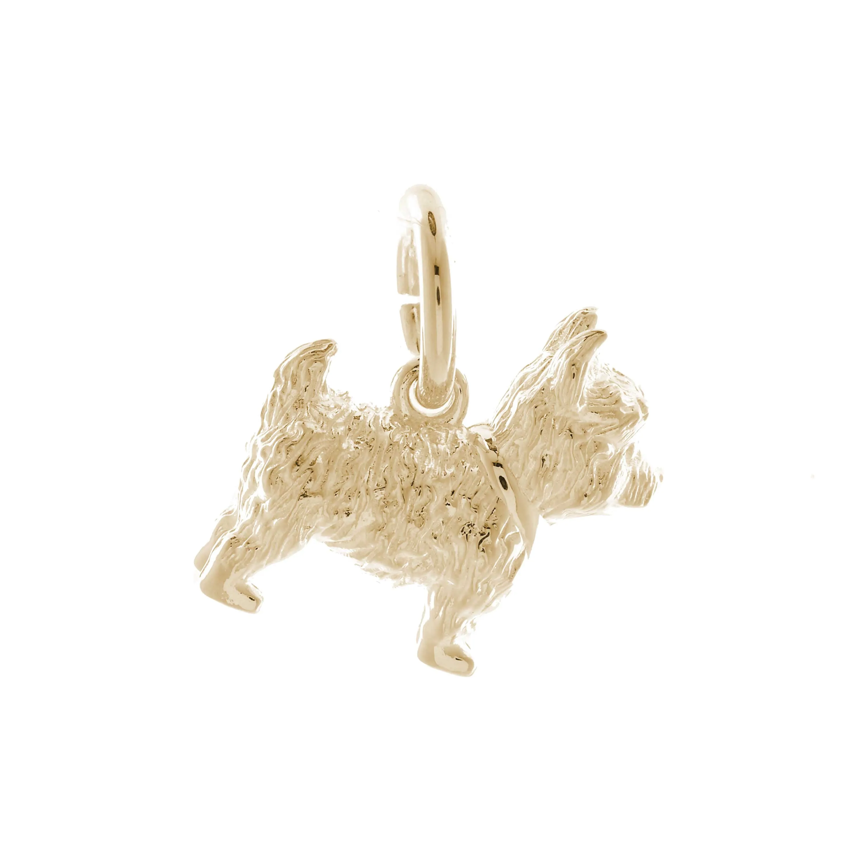 West Highland Terrier Solid Gold Dog Charm