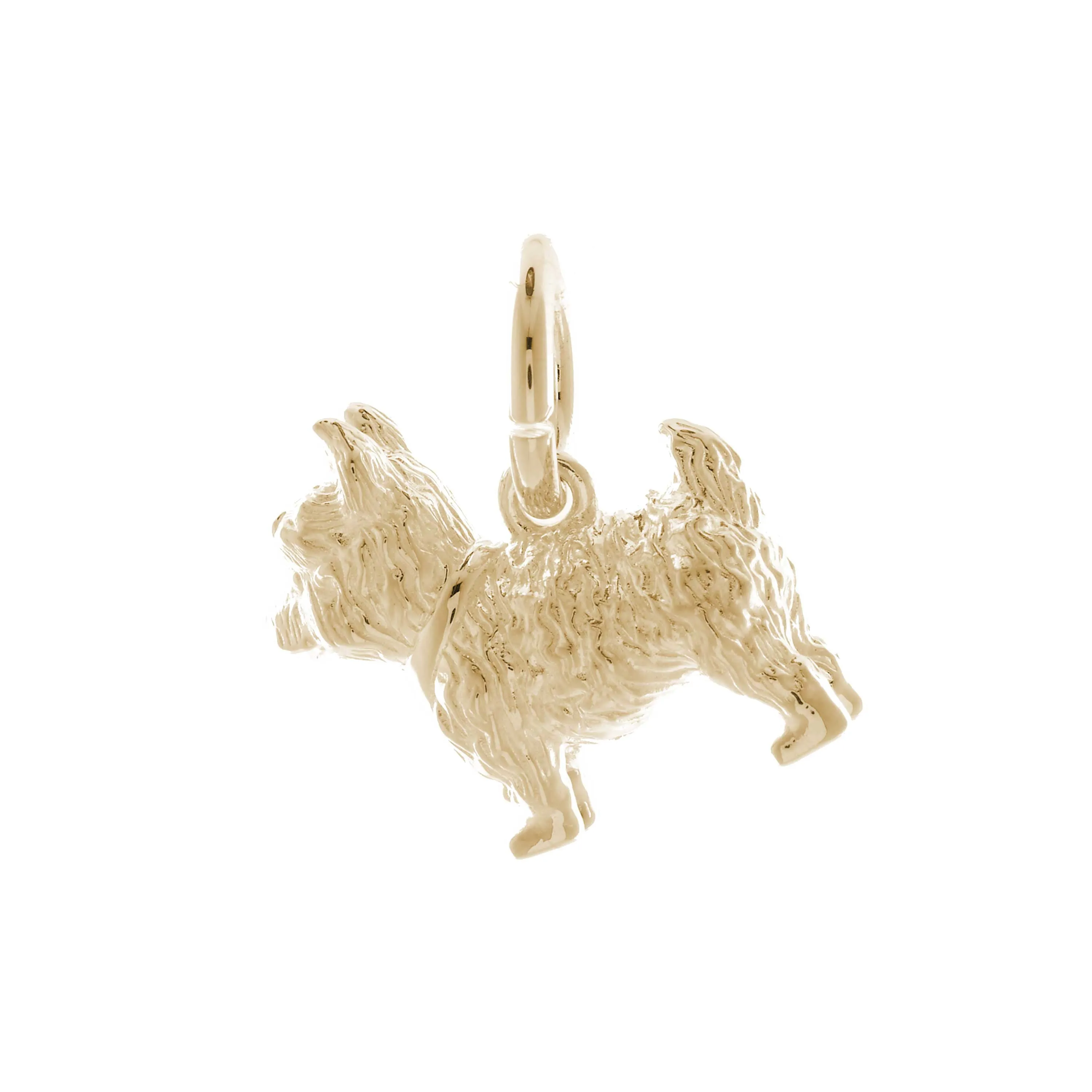 West Highland Terrier Solid Gold Dog Charm