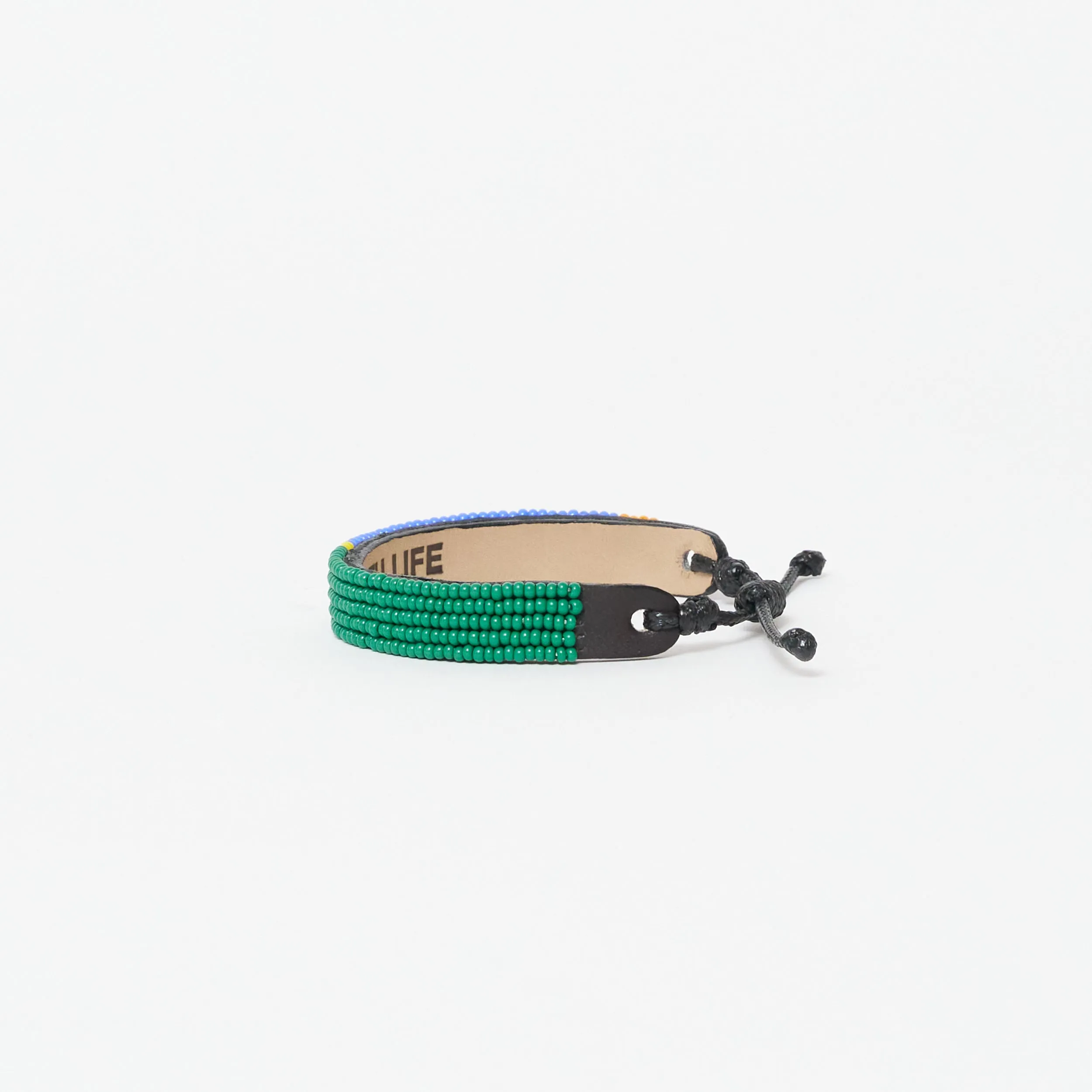 XLarge Tribal Bracelet - Blue/Yellow/Green